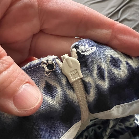 Anthropologie Corey Lynn Calter Nalu High Waist Wide Leg Cropped Pant 6 Blue - Picture 8 of 13